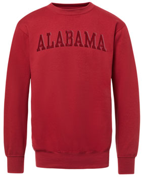 ALABAMA 3D Embroidered Fleece Crew