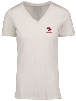 Pachyderm Vera Ringspun Slub V-Neck Tee